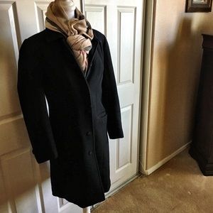 Black wool coat
